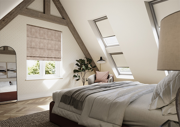 Rya, Soft Peach - Roman Blind - Image 7